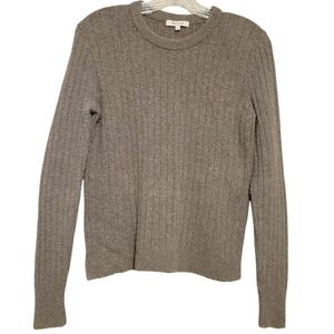 Madewell | Women's Gray Bookend Crewneck Pullover Sweater (Size XS)